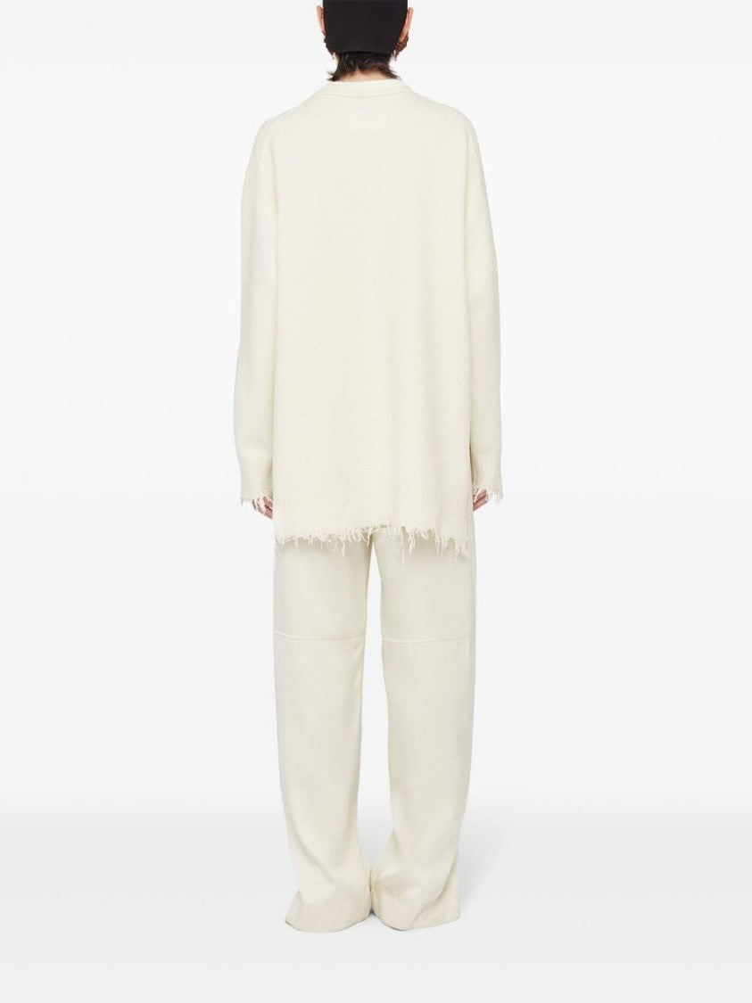 Jil Sander Long Sleeve Crew-Neck Sweater