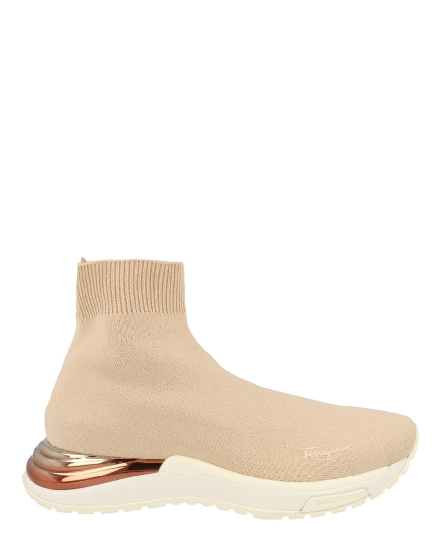 Ferragamo Ninette High-Top Sock Sneakers