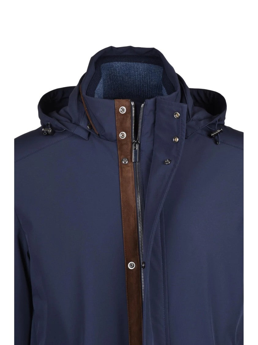 Paul & Shark Blue Typhoon 4X4 Stretch Waterproof Jacket