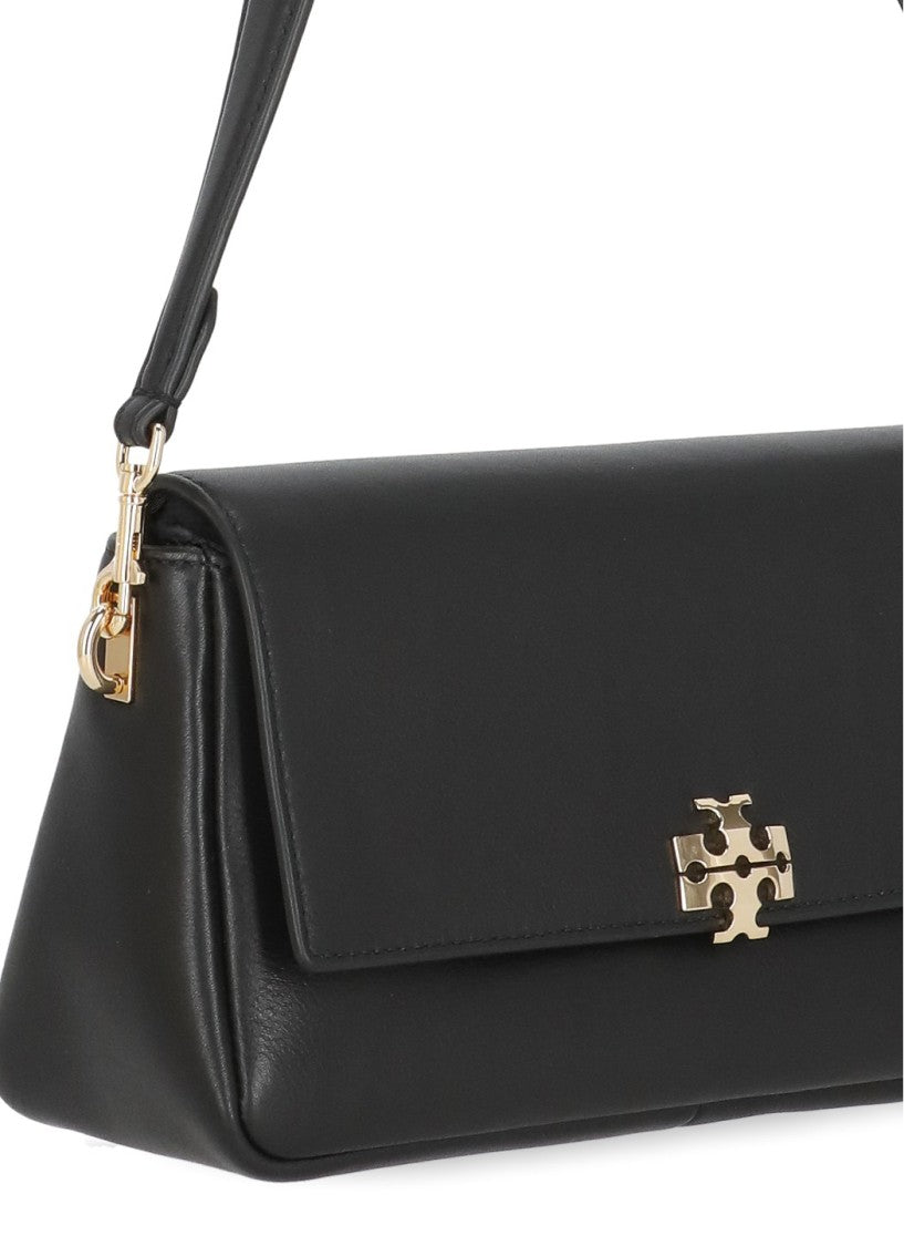Tory Burch Black Rectangular Removable Strap Leather Shoulder Bag