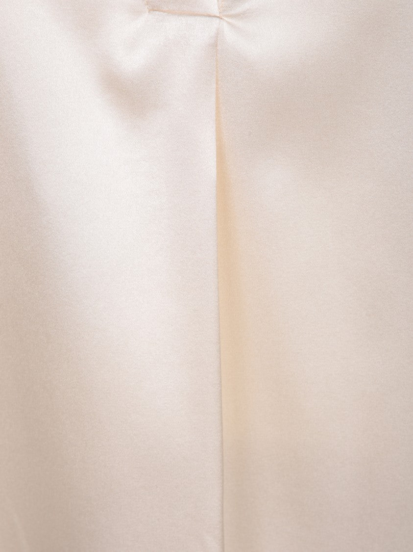 Blanca Vita Beige Korean Collar Tops