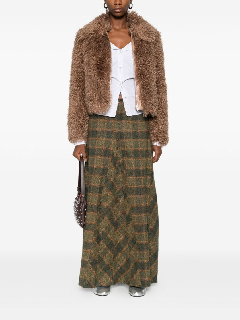 Stand Studio Plush Faux Fur Short Coat