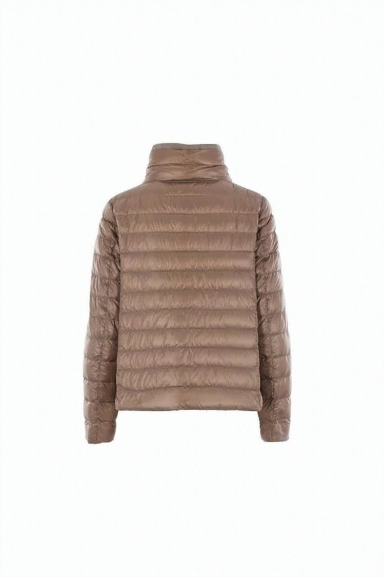 Herno Black Short Quilted High Collar Jacket