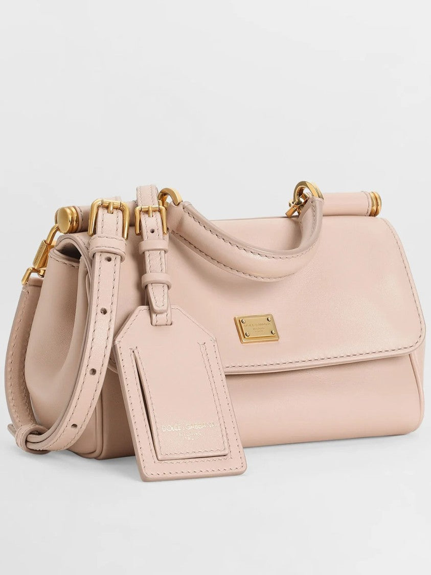 Dolce & Gabbana Neutrals Vit. Plonge Structured Leather Handbag