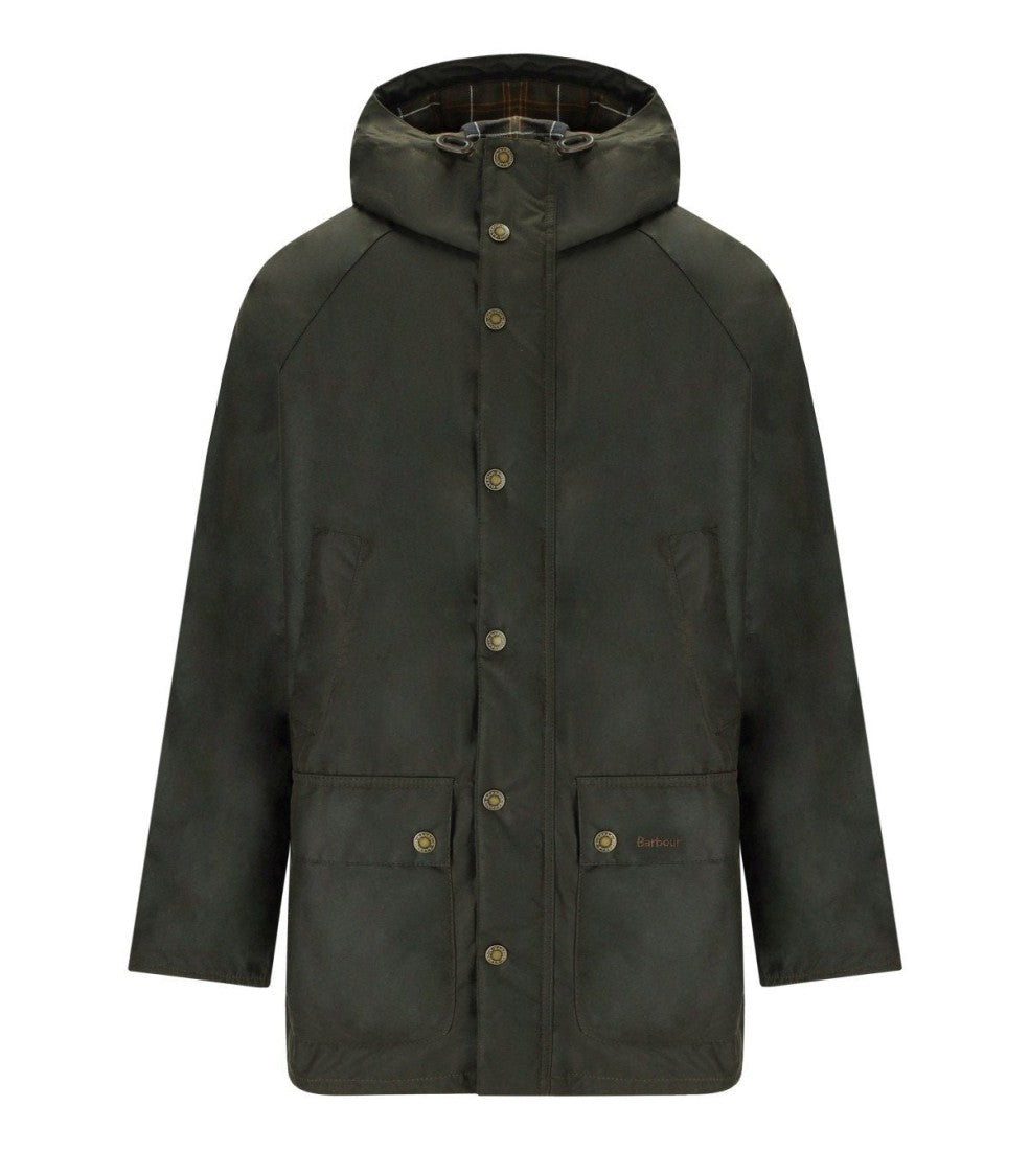 Barbour Bedale Wax Olive Green Parka