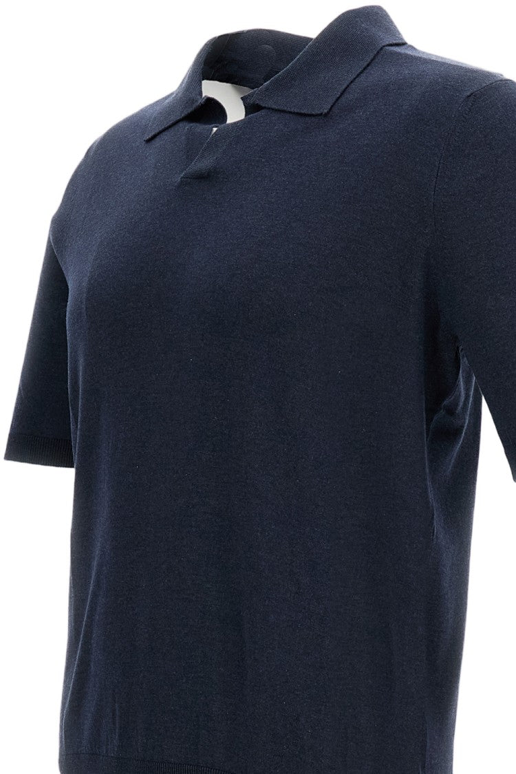 Tagliatore Keith Blue Silk Polo