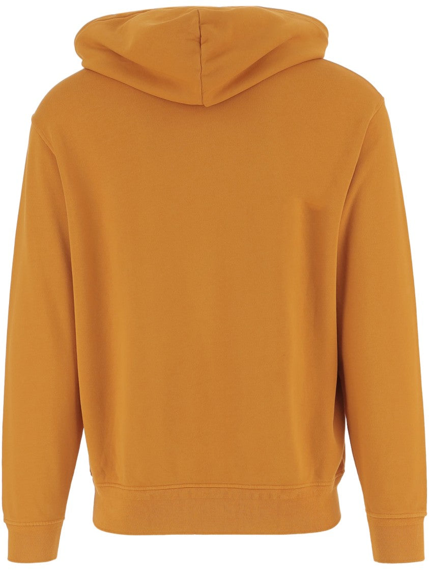 C.P. Company Orange Logo Cotton Hoodie