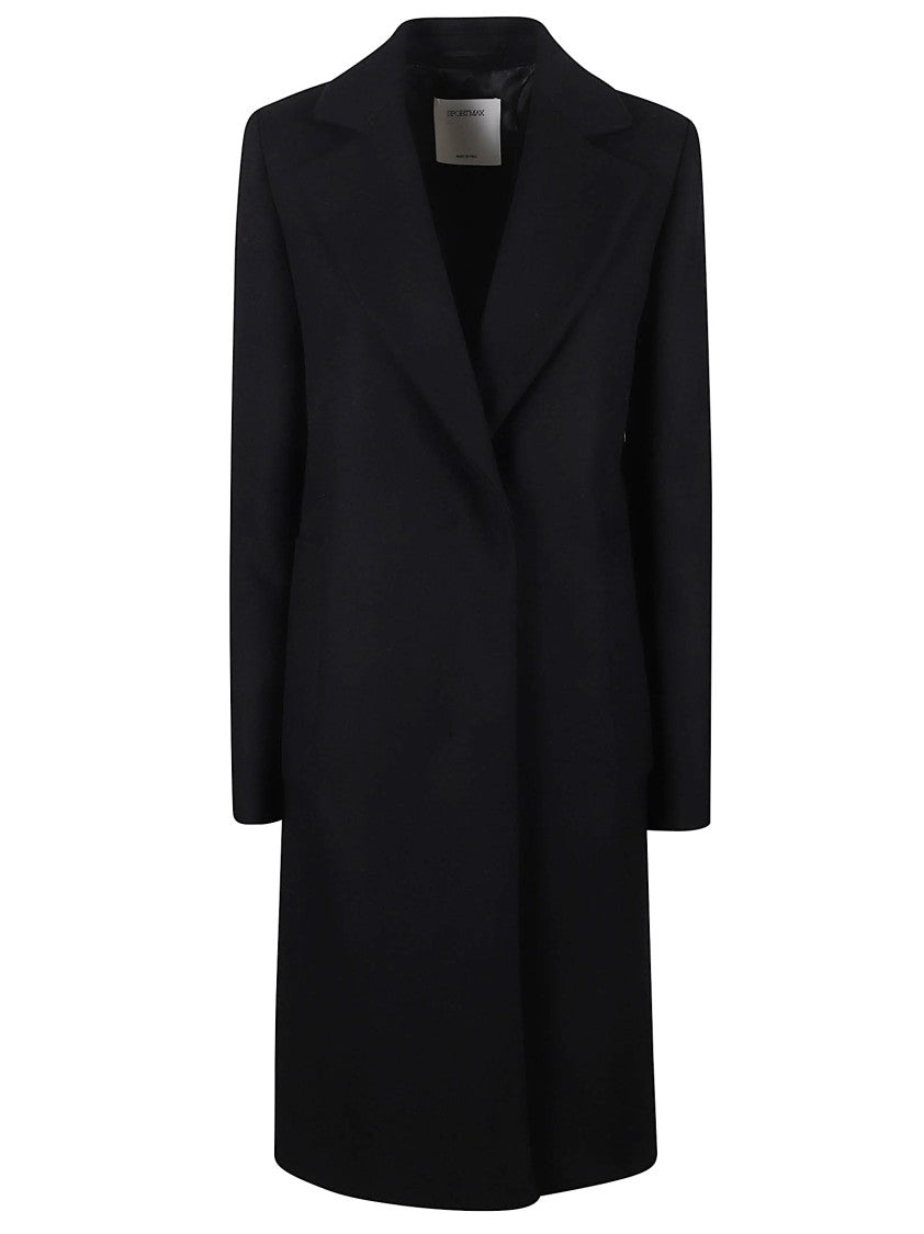 Sportmax Double-Breasted Virgin Wool Sportmax Coat With Tailored Fit