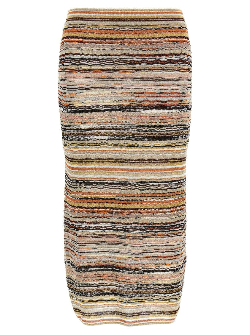 Missoni Wave Pattern Midi Skirt