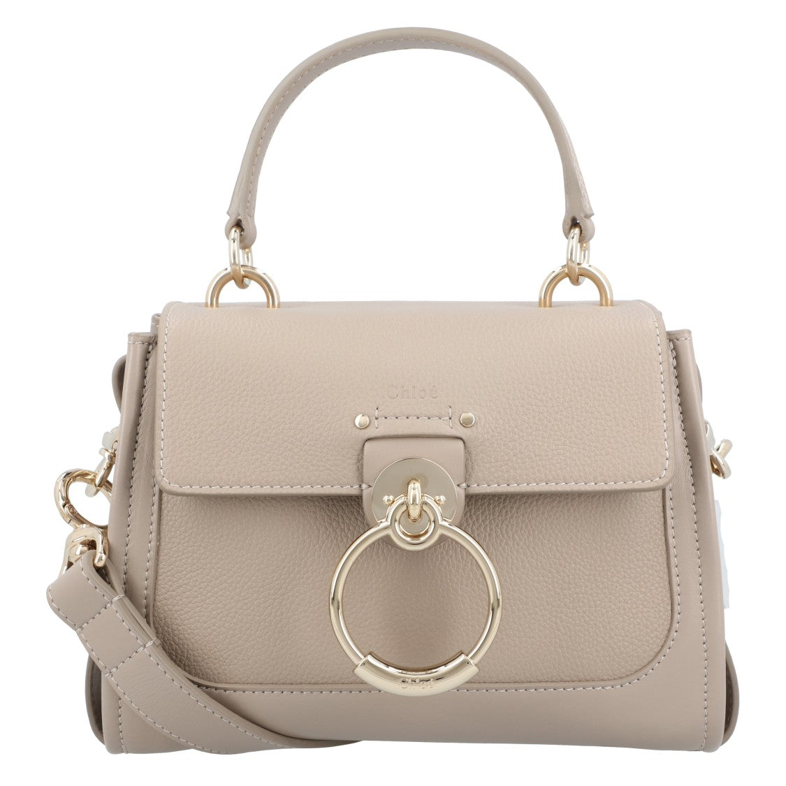 Chloé Mini Tess Day Bag In Grained & Soft Leather