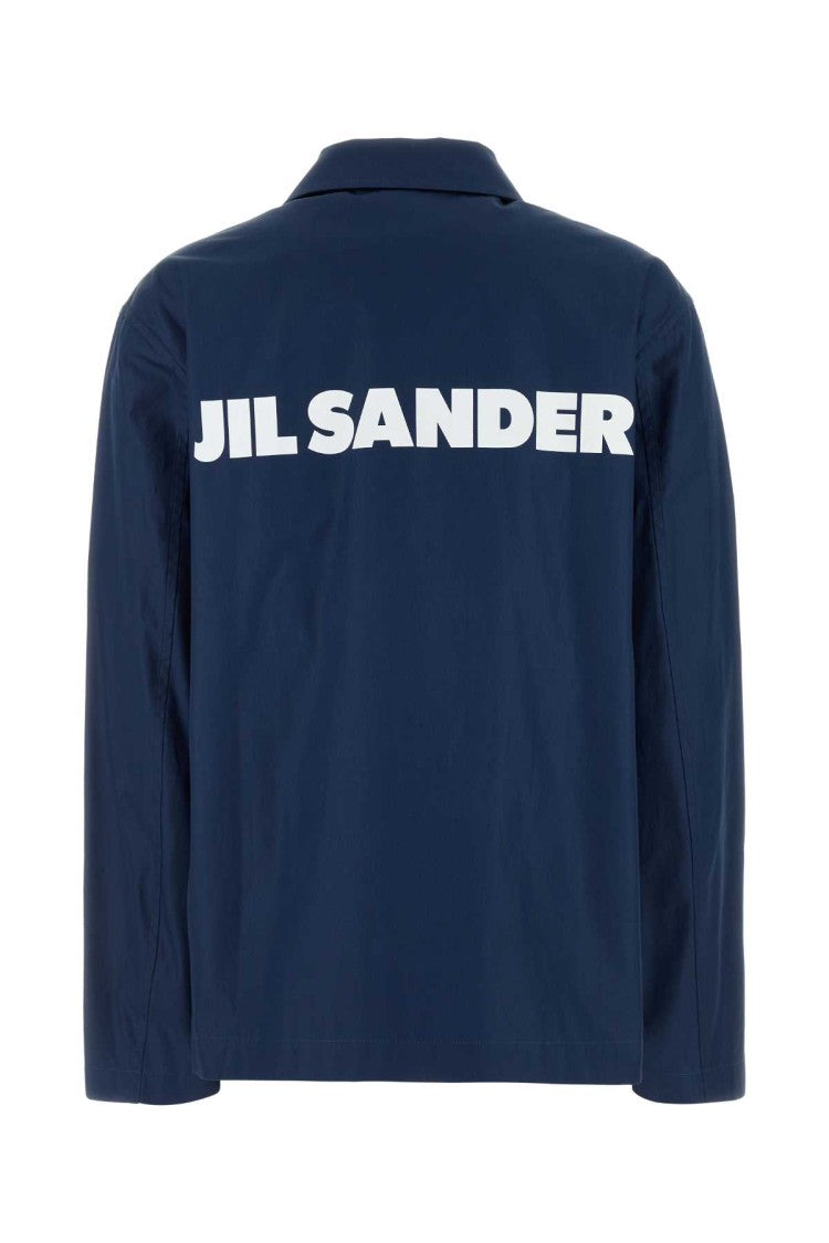 Jil Sander Blue Taffeta Jacket