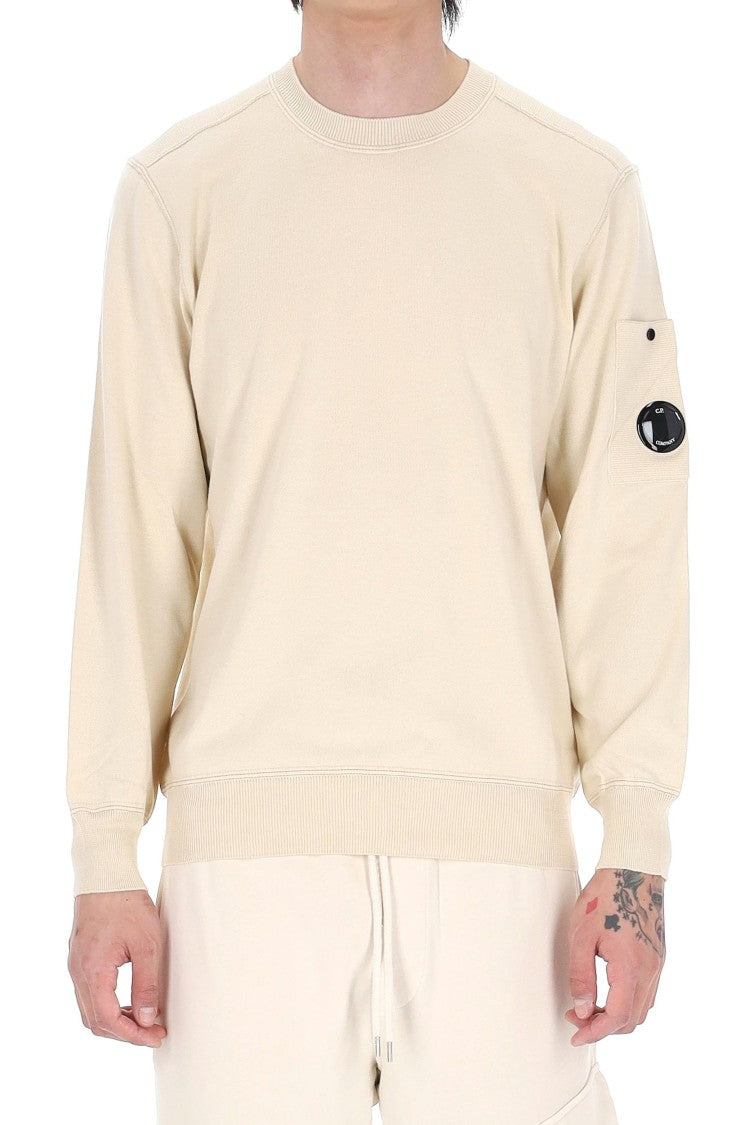 C.P. Company Beige Boston Cotton Crewneck Sweater