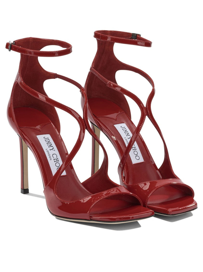 Jimmy Choo Strappy Red Sandals