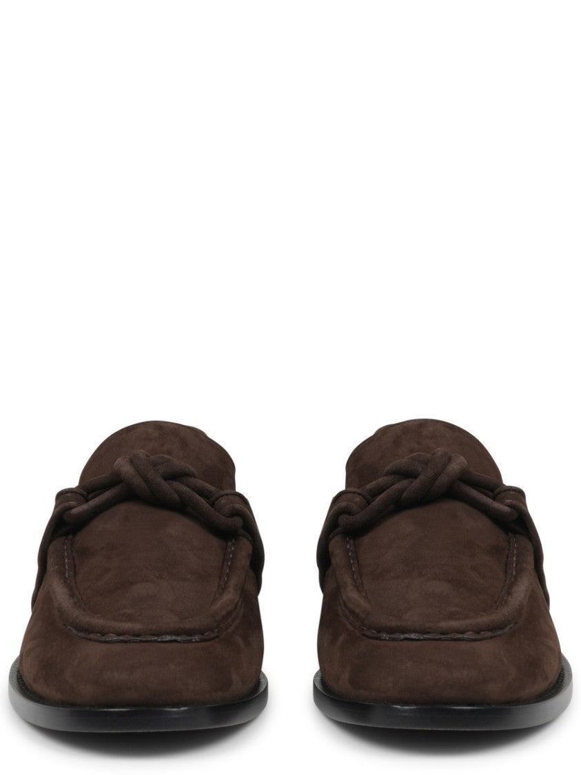 Bottega Veneta Moccasin With Knotted Leather Detail And Smooth Sole