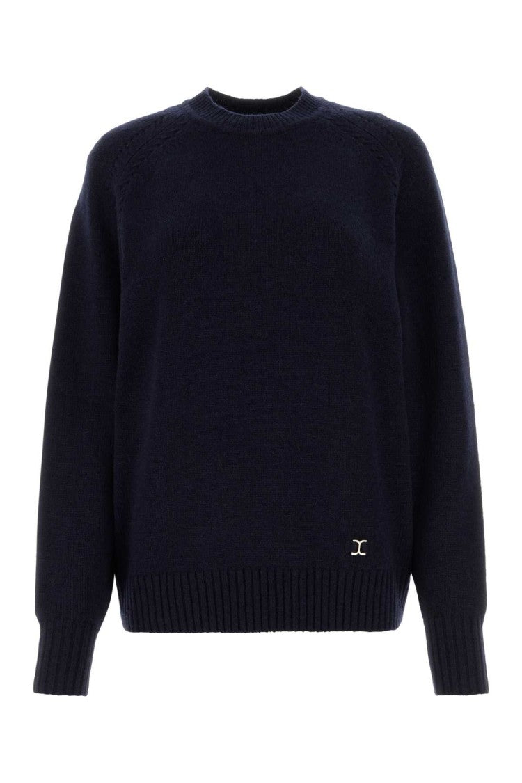 Chloé Midnight Blue Cashmere Blend Oversize Sweater