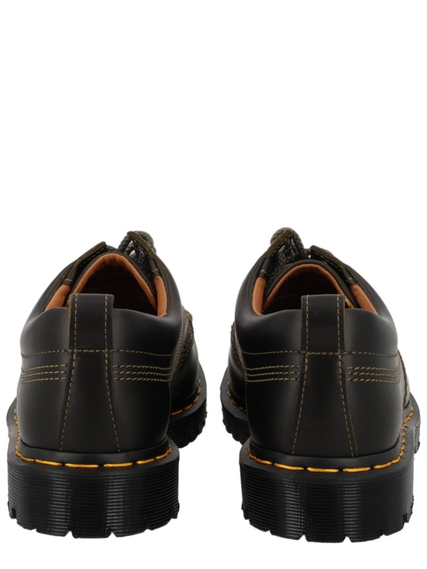 Dr. Martens Military Green Rugged Sole Leather Loafers