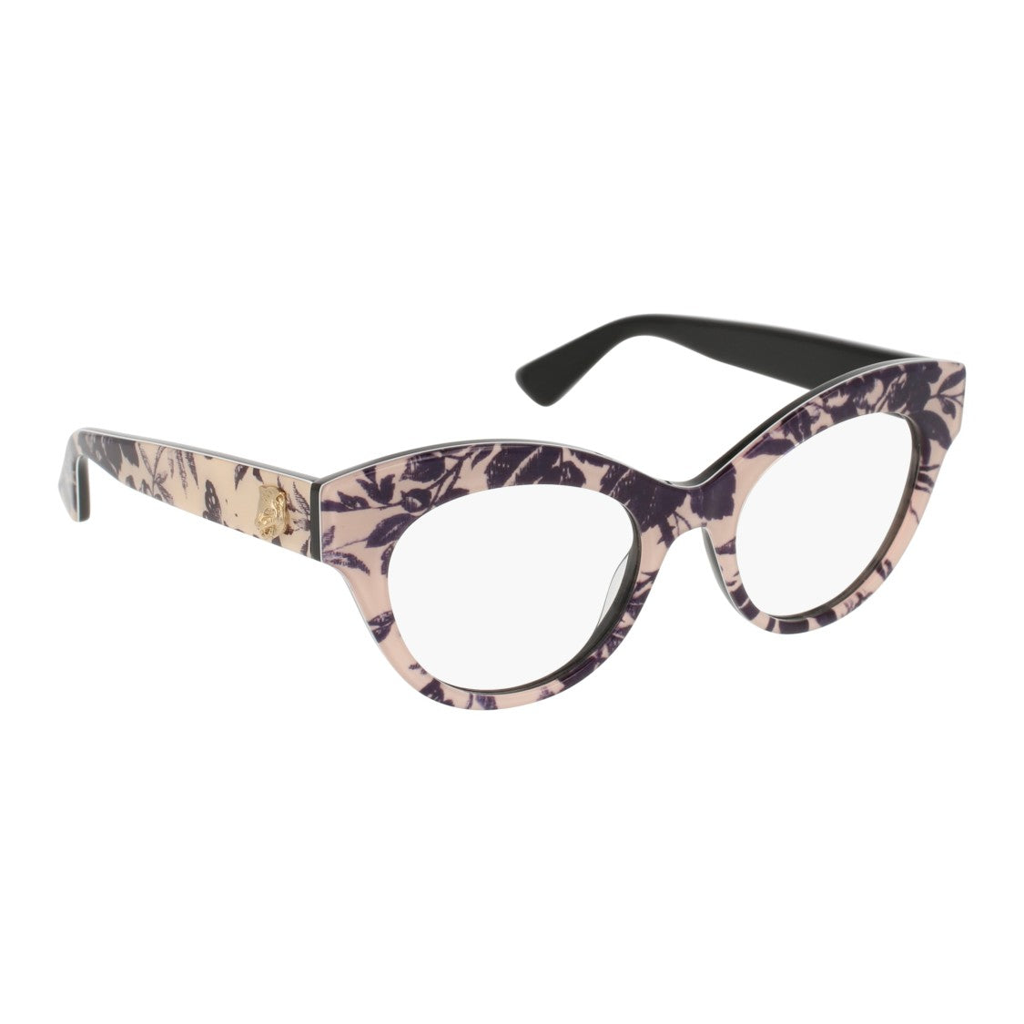 Gucci Gg0030o Floral-Patterned Cat-Eye Sunglasses