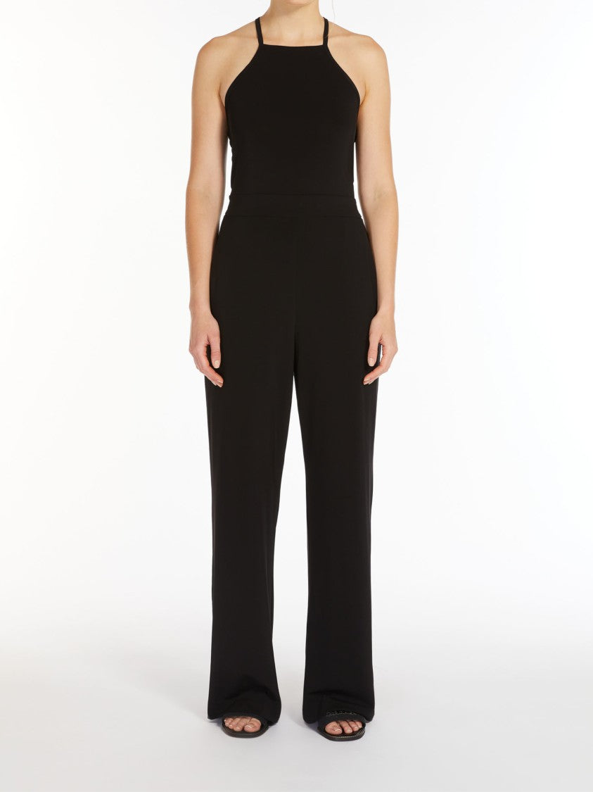 Max Mara Sleeveless Stretch Jersey Jumpsuit