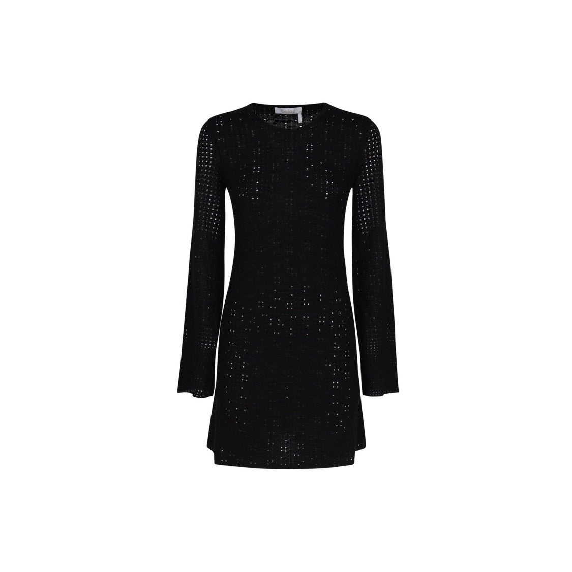 Chloé Fitted Black Knitted Dress