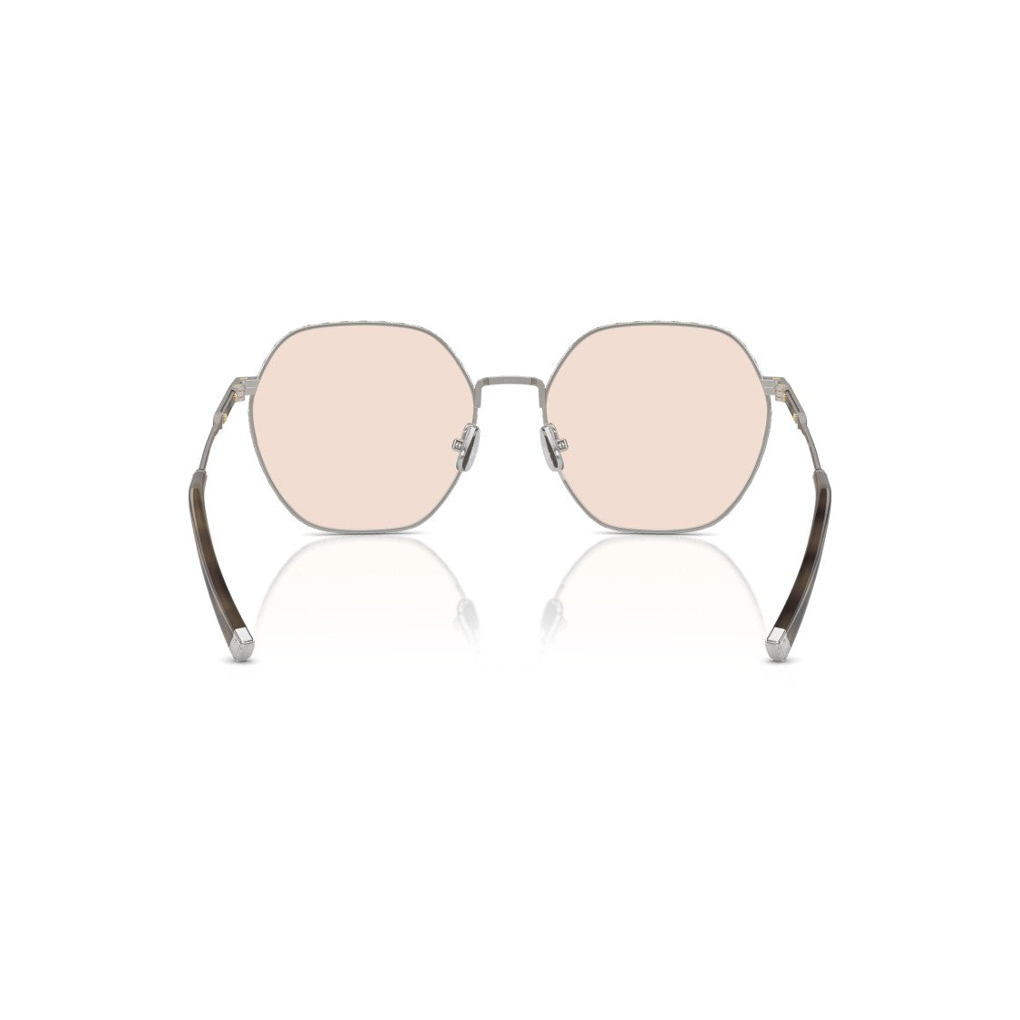 Brunello Cucinelli 0Bc1001t Geometric Titanium Sunglasses With Soft Pink Lenses