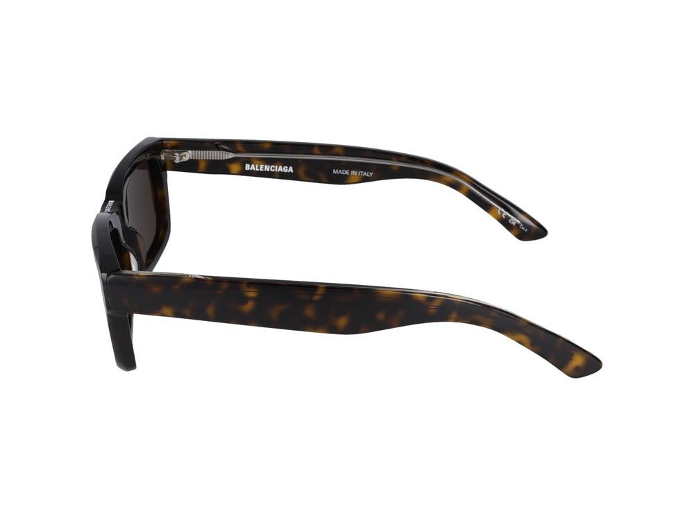 Balenciaga Havana Bb0345s Acetate Bold Square Frame Sunglasses
