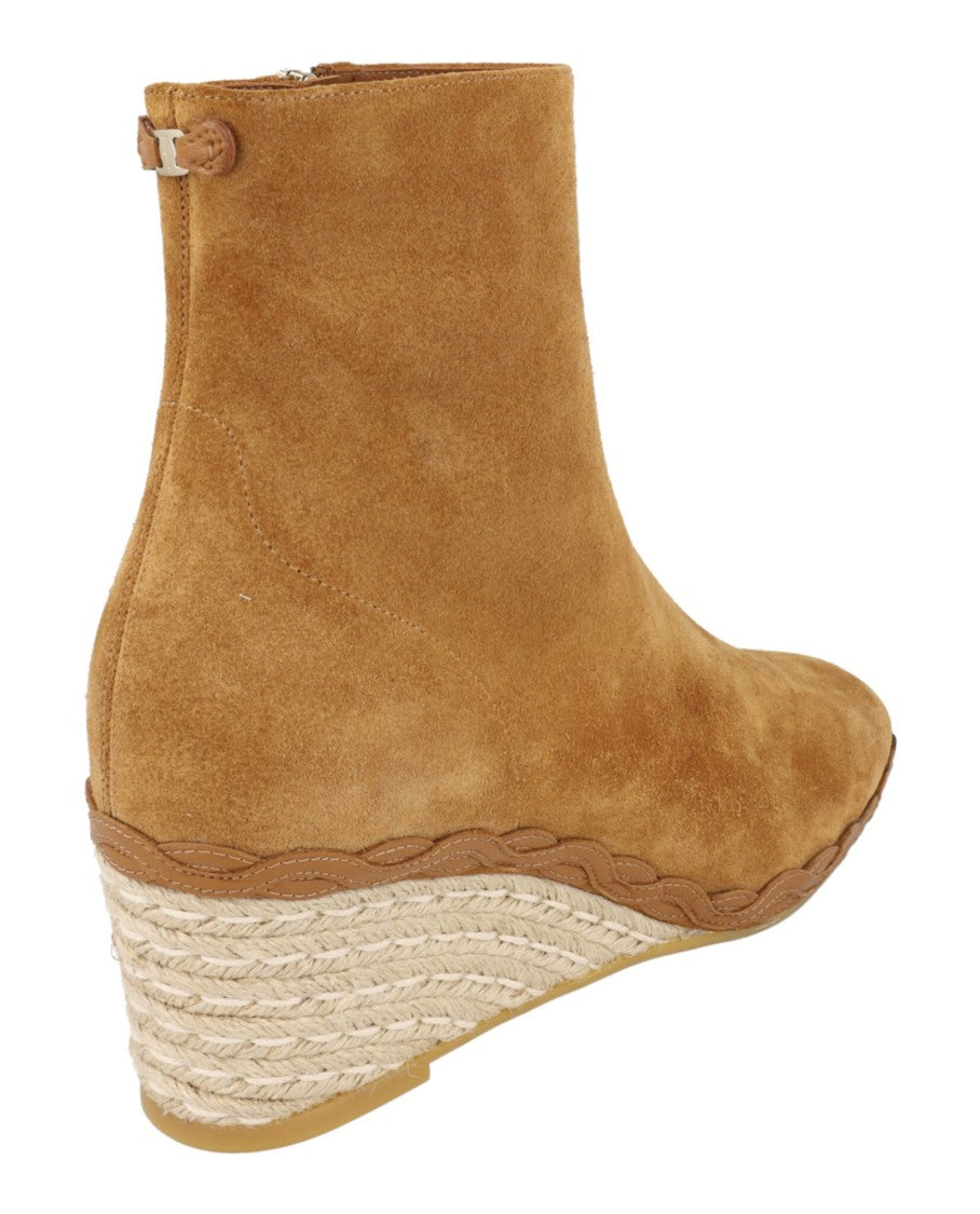 Ferragamo Canaria Suede Booties