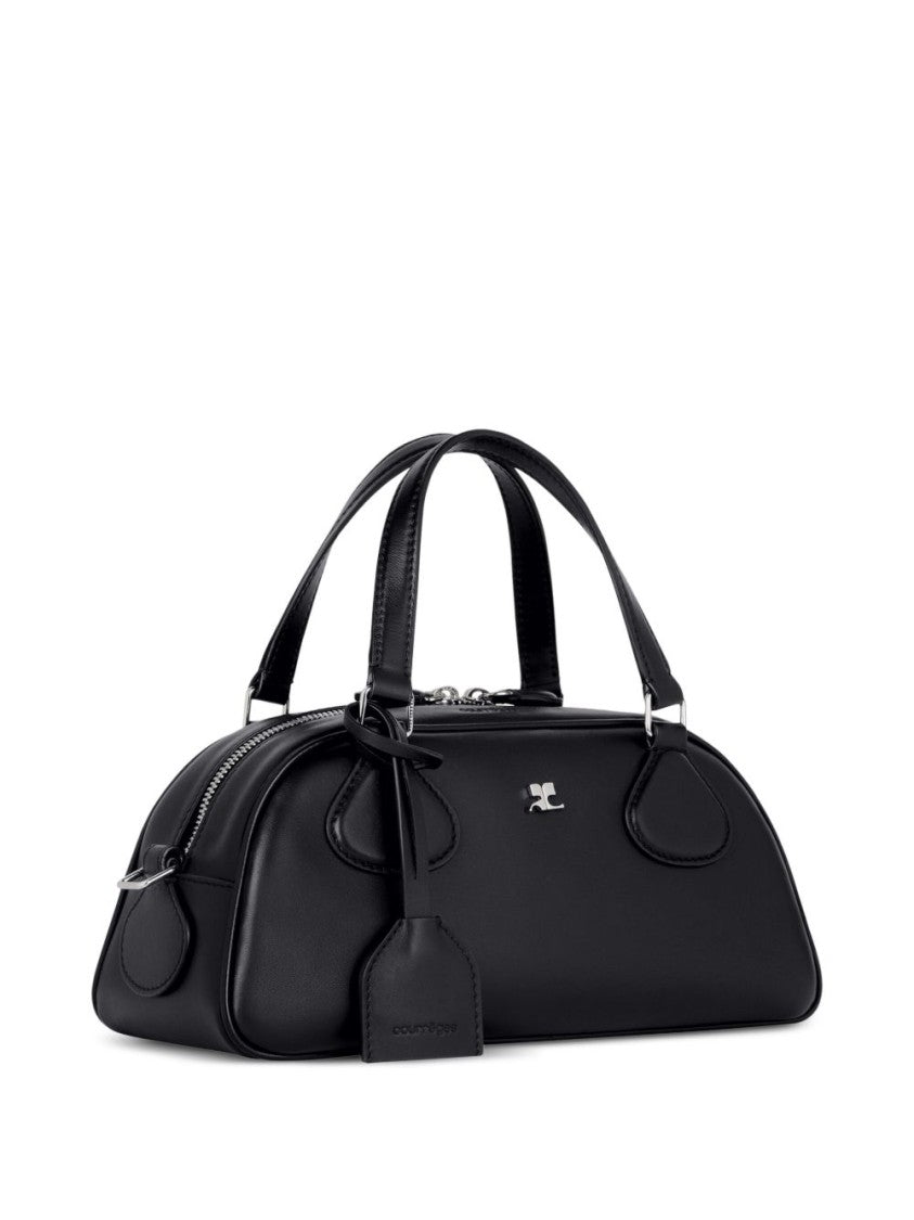 Courrèges Structured Black Shoulder Bag
