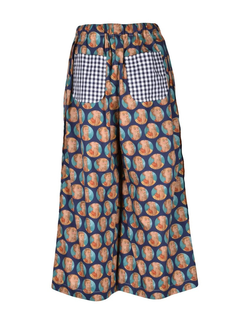 Comme Des Garçons Pinocchietto Trousers - Brown/Purple