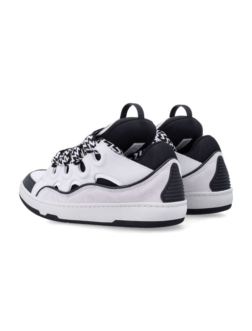 Lanvin Low-Top Sneakers With Oversized Black And White Laces