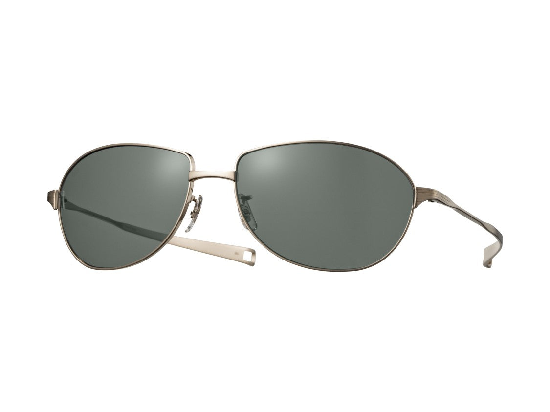 Eyevan Silver Alps Metal Cat-Eye Sunglasses