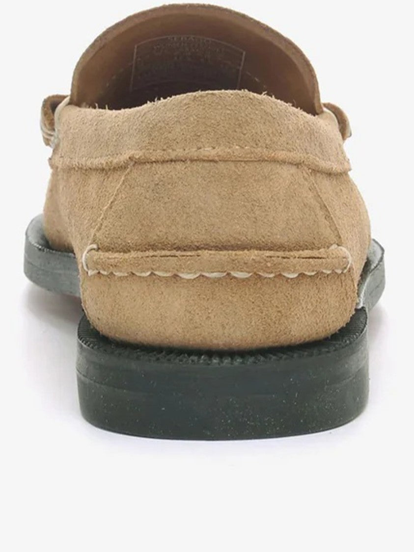 Sebago Brown Classic Dan Flesh Out Suede Loafers
