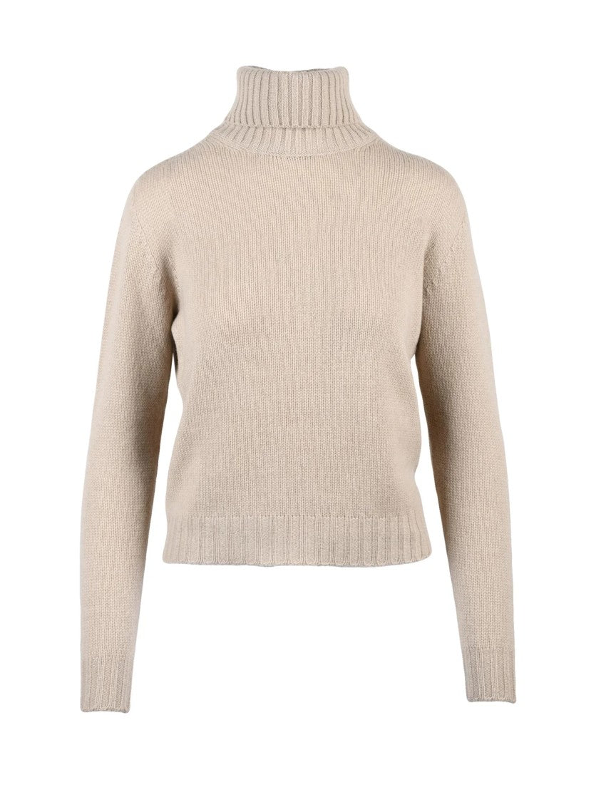 Fabiana Filippi High Neck Cashmere Sweater With Ribbed Detail