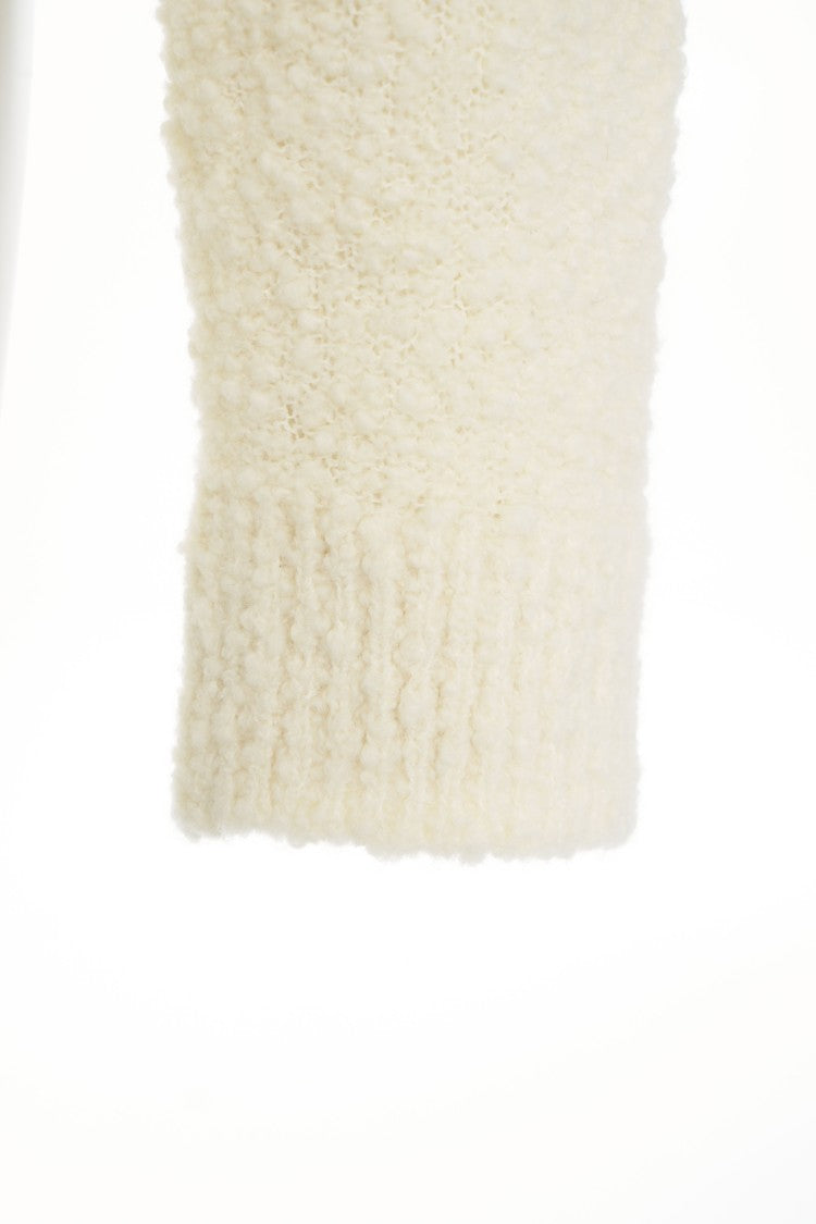 8Pm Textured Wool Blend Cardigan 'Ambrosia'