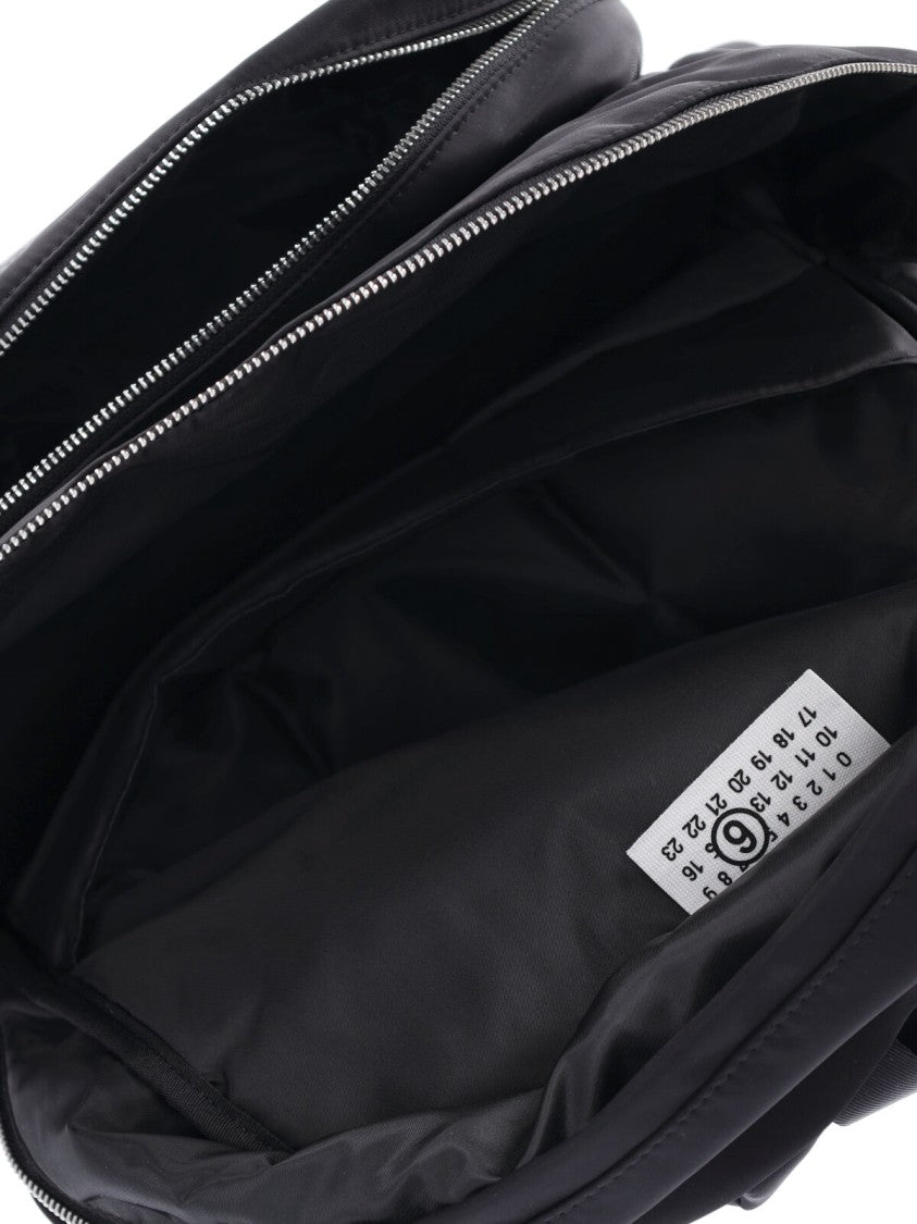 Mm6 By Maison Margiela Structured Black Bag With Minimalist Design