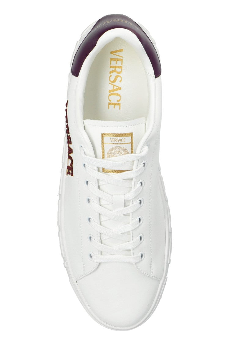Versace Sports Shoes With Embroidered Logo
