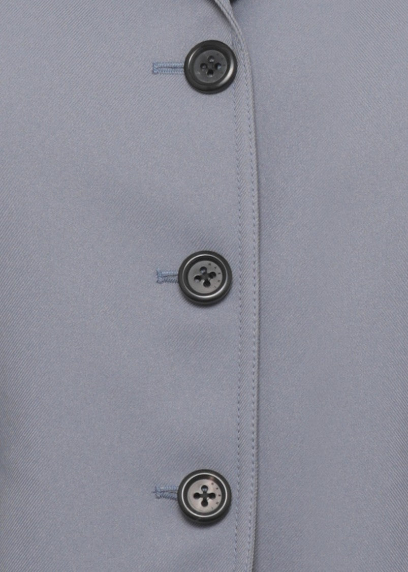 Marni Blue Classic Lapel Satin Blazer
