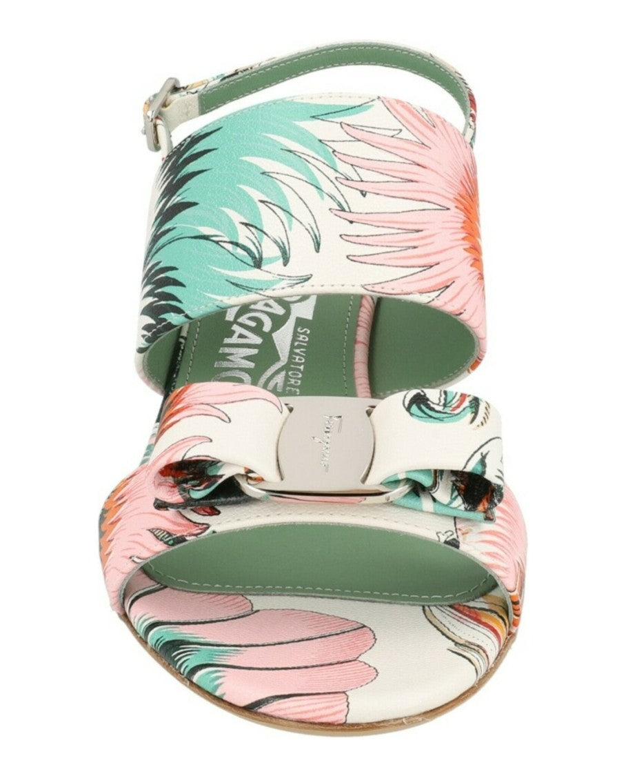 Ferragamo Giulia Leather Sandals - Narrow Width