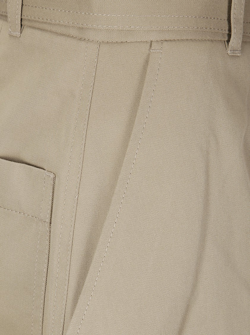 Studio Nicholson High-Waisted Oversized Fit Trousers With Four Pockets