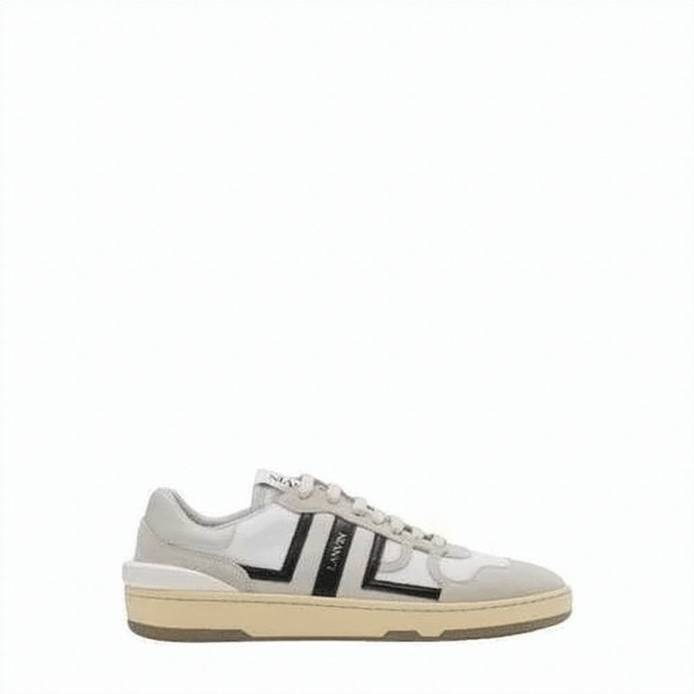 Lanvin Low-Top Sneaker With Geometric Accents And Vintage Sole