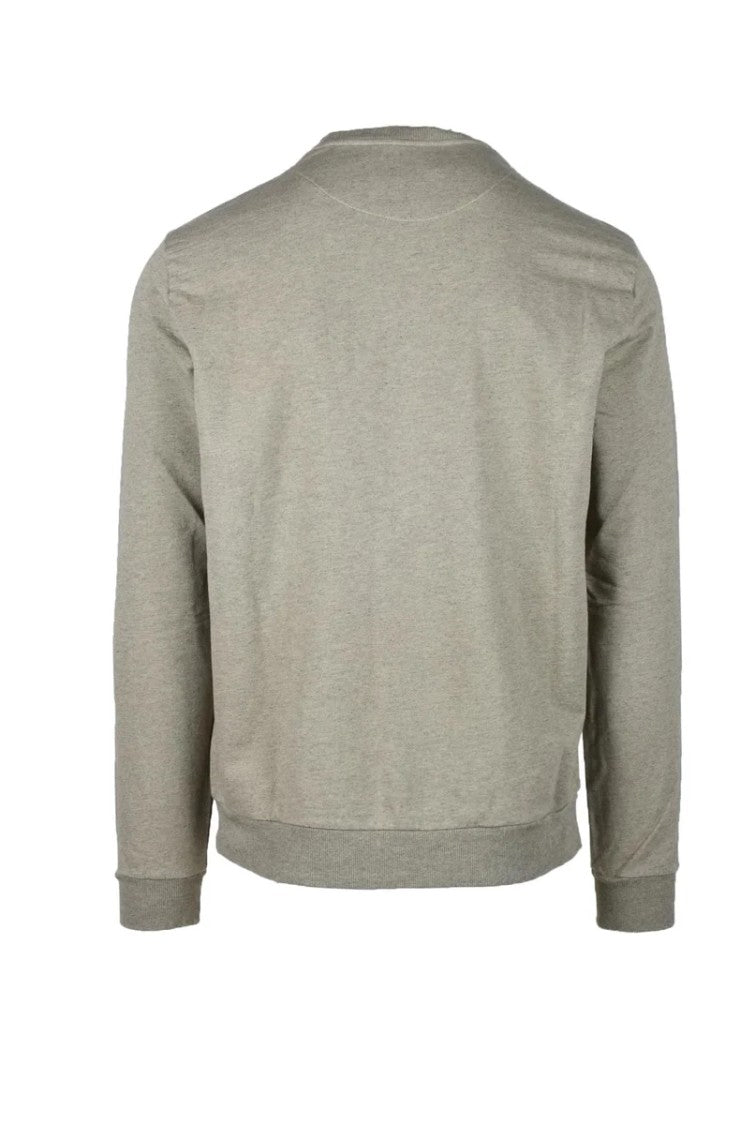 Bikkembergs Grey Crewneck Cotton Sweatshirt