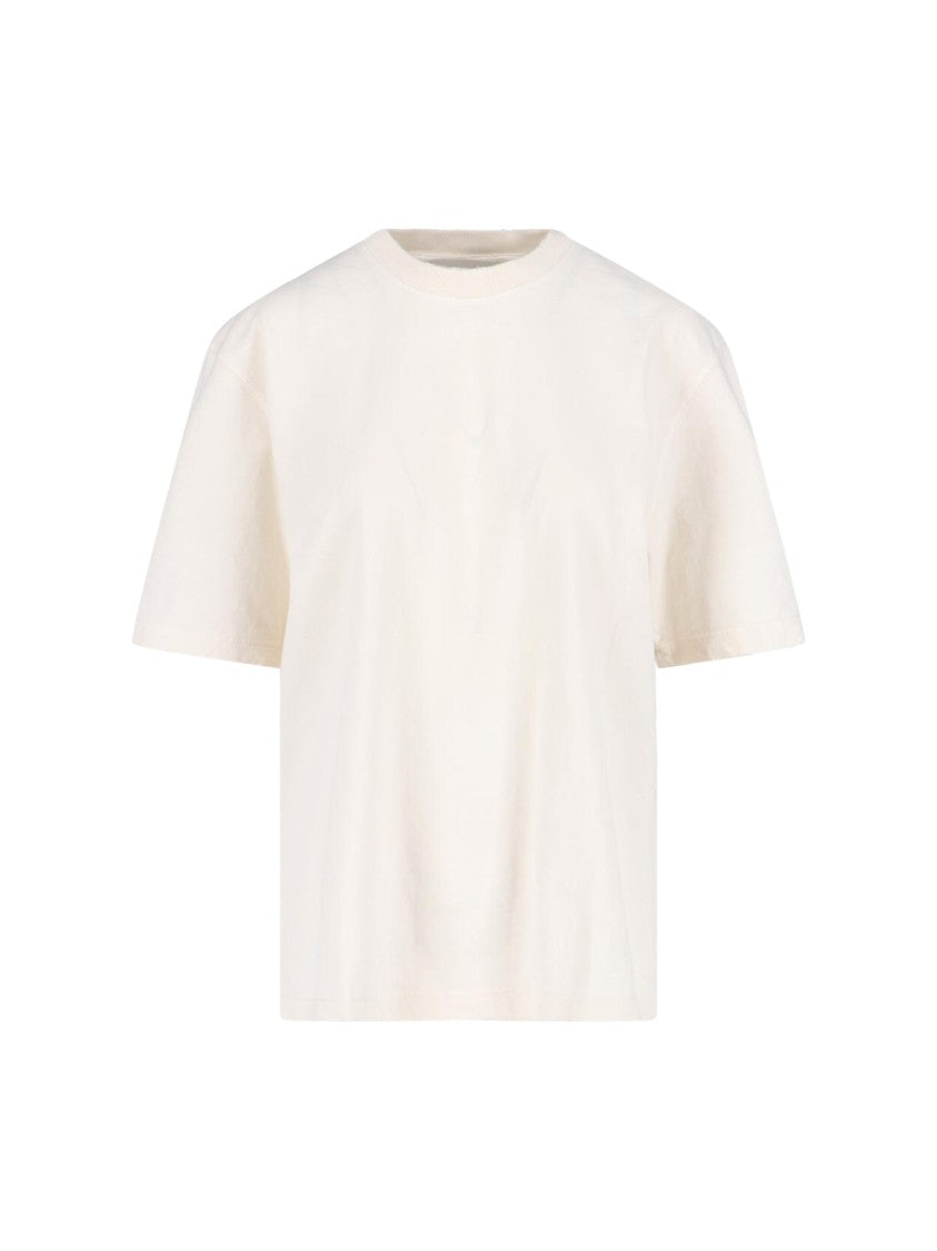 Golden Goose “Golden” Distressed T-Shirt – White
