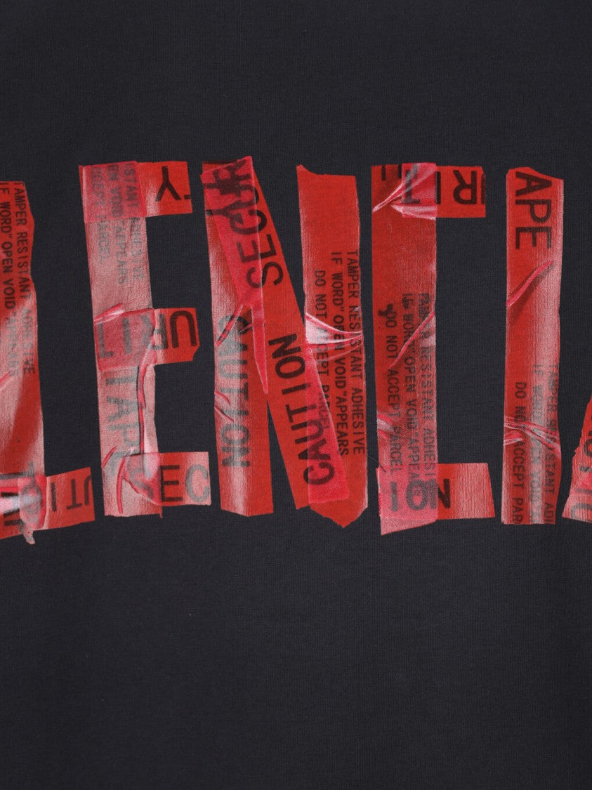 Balenciaga "Security Tape" T-Shirt – Black