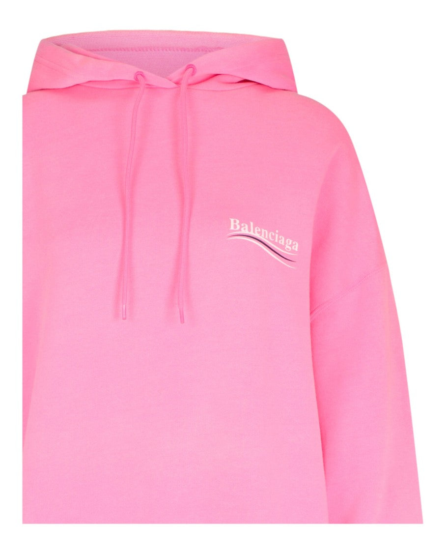 Balenciaga Medium Fit Balenciaga Oversized Hoodie With Logo Details