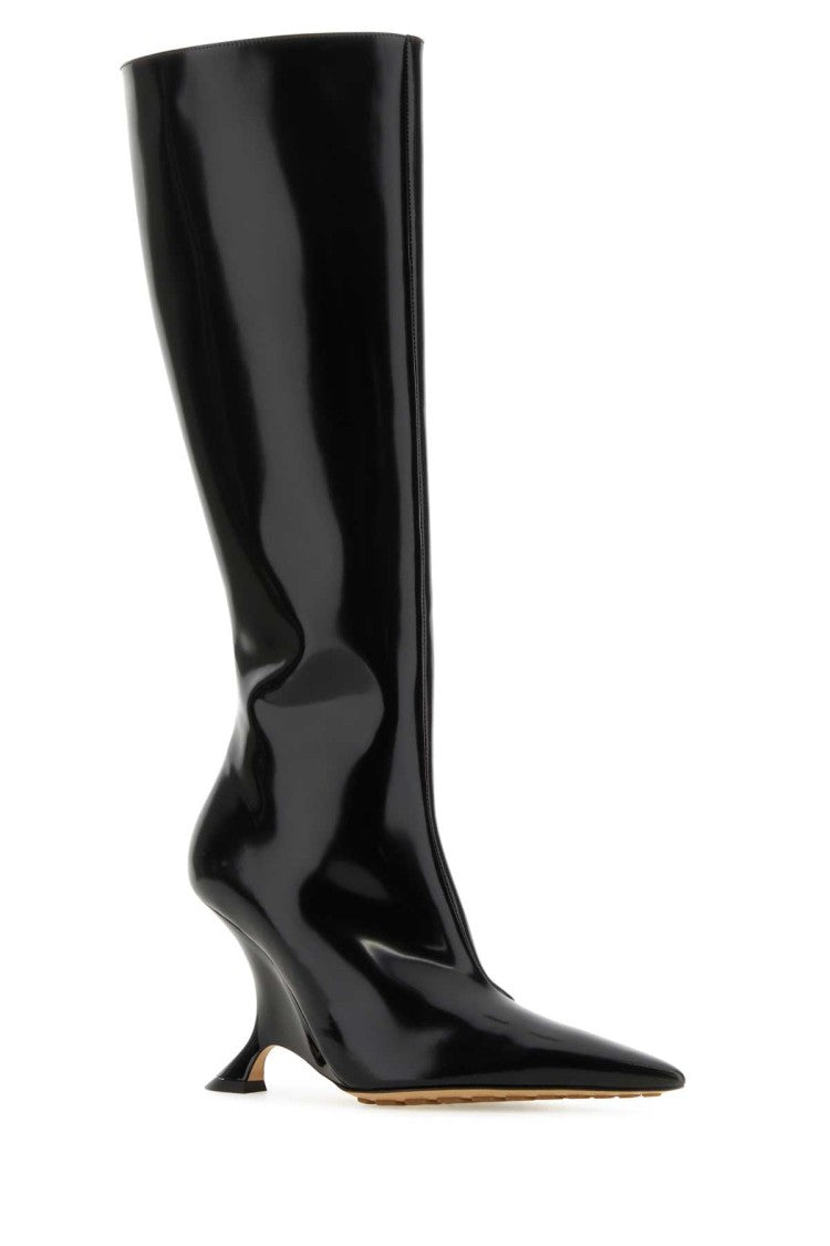 Bottega Veneta Black Leather Rocket Boots