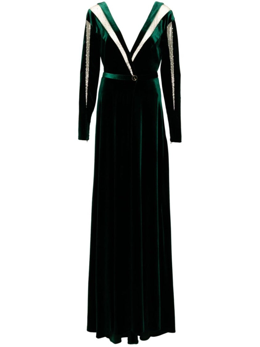 Saiid Kobeisy Velvet Long Dress