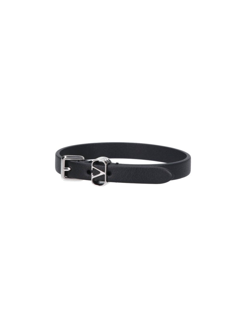 Valentino Garavani "Ovalette" Bracelet – Black