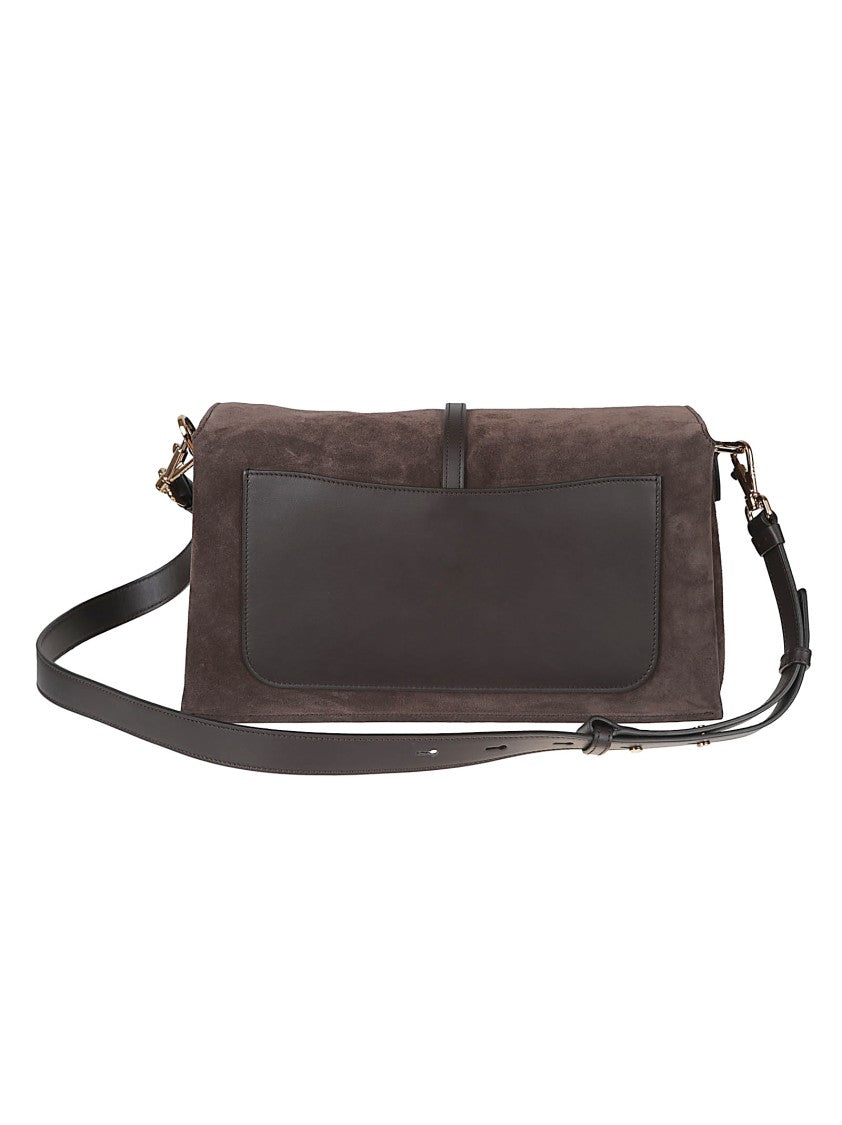 Tod's Suede T-Timeless Flap Bag