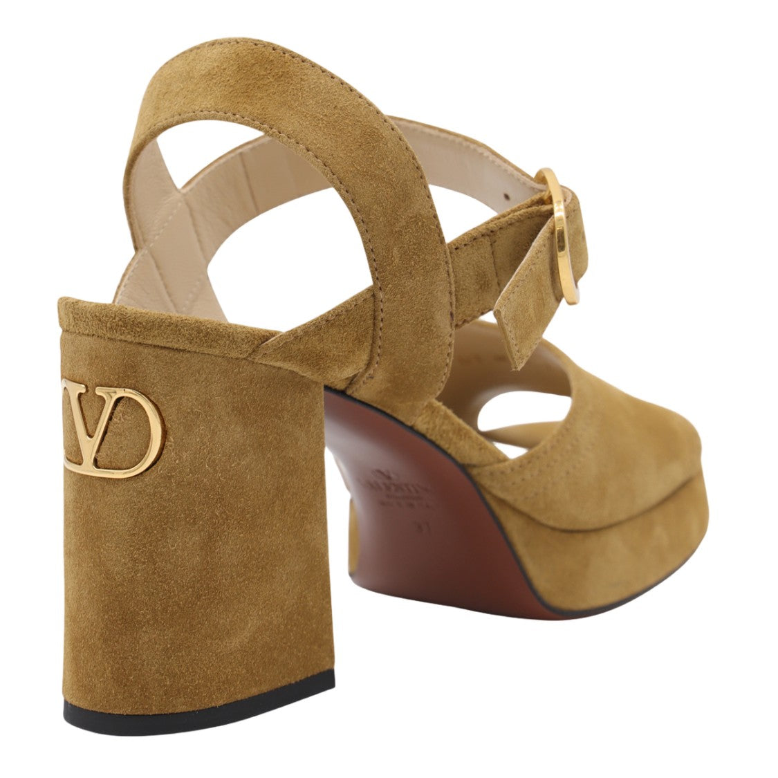 Valentino Garavani Block Heel Suede Sandals