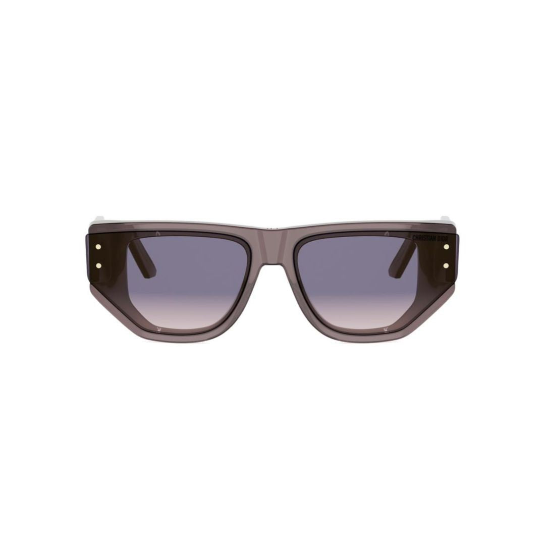 Dior Smoky Brown Cd40207i Translucent Angular Sunglasses