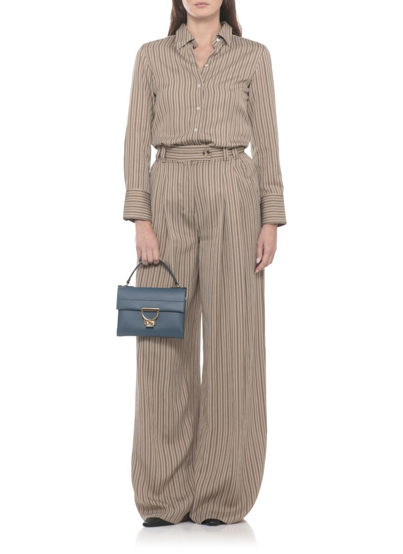 Coccinelle Structured Pebbled Leather Arlettis Bag